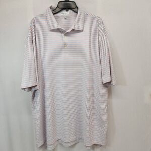 Peter Millar Summer Comfort Size XXL Fairmont Performance Jersey Golf Polo Strip